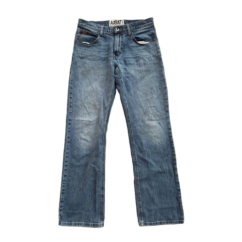 Ariat Mens M4 Low Rise Boot Cut Jeans Size 32x34 Medium Wash Western Cowboy Work